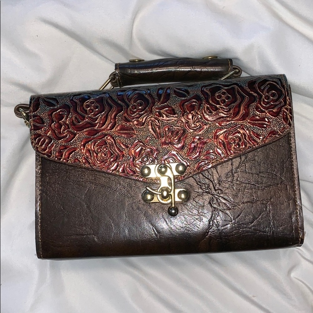 VINTAGE TOP HANDLE BOX PURSE